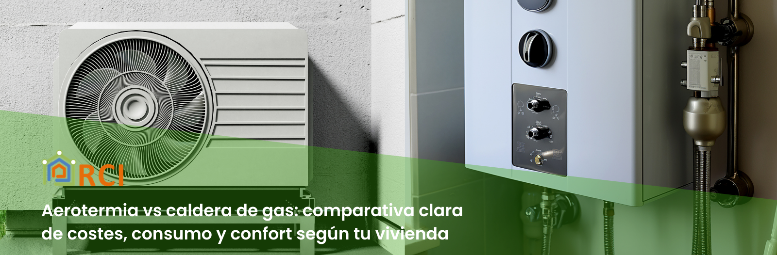 Aerotermia vs caldera de gas: comparativa clara de costes, consumo y confort según tu vivienda